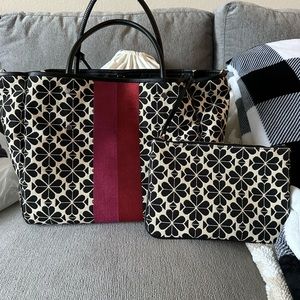 Kate spade signature spade flower large tote